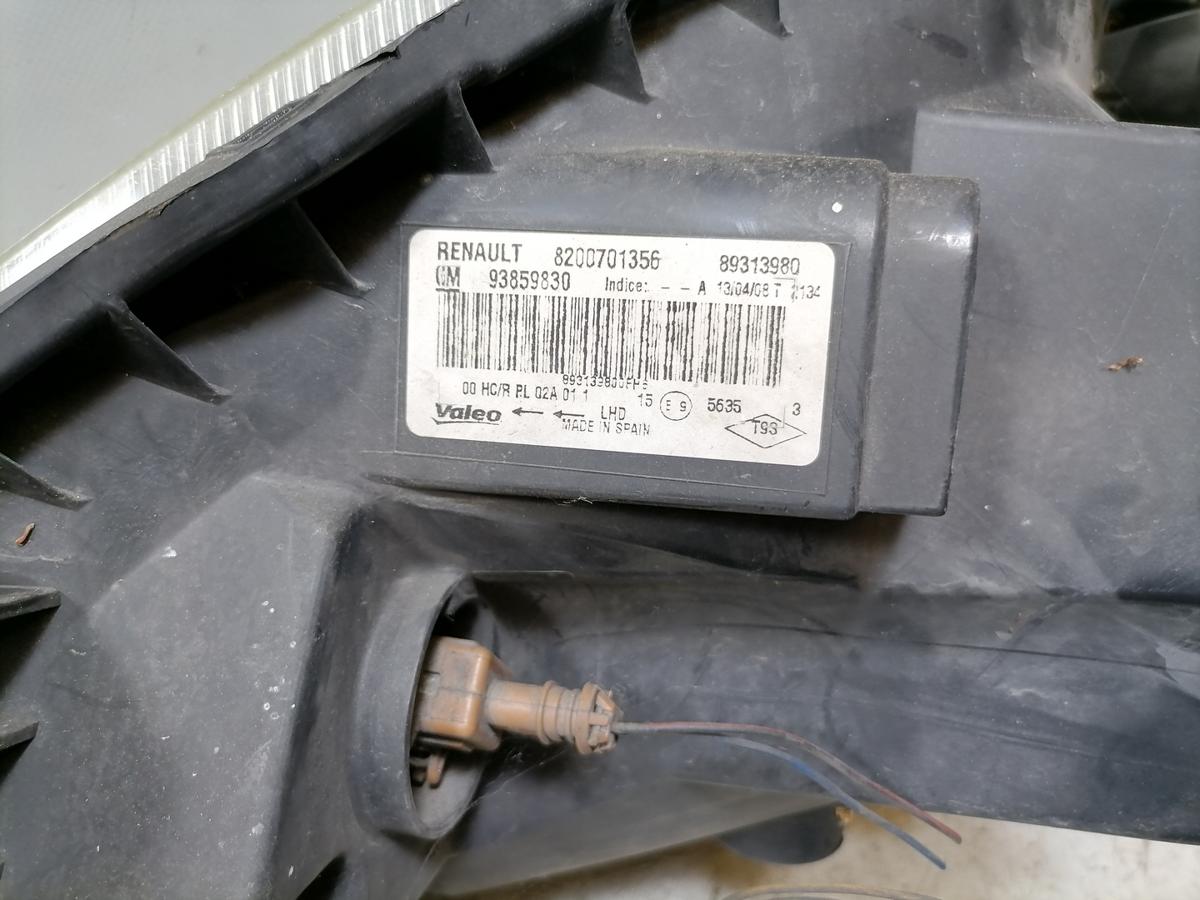 Renault Trafic 2 original Scheinwerfer vorn rechts Halogen Facelift Bj.2008